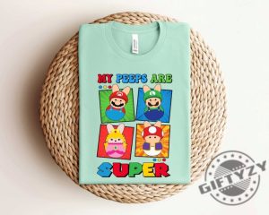 My Peeps Are Super Mario Easter Shirt Toddler Easter Sweatshirt Funny Easter Tshirt Easter Kids Shirt Super Easter Hoodie Easter Gift giftyzy 6