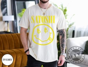 Satoshi Nirvana Smiley Face Shirt Satoshi Nakamoto Tshirt Kurt Cobain Hoodie Bitcoin Nirvana Sweatshirt Unisex Garment Shirt giftyzy 3