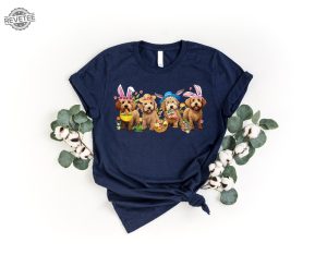 Easter Golden Doodle Bunnies Shirt Happy Easter Day Shirt Doodle Dog Shirt Dog Easter Eggs Shirt Dog Lover Easter Shirt Unique revetee 1