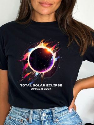 Total Solar Eclipse April 8 2024 Shirt Spring America Eclipse Souvenir Shirt Eclipse Event 2024 Shirt Astronomy Lover Gift Celestial Tee Unique revetee 2