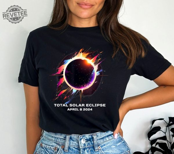 Total Solar Eclipse April 8 2024 Shirt Spring America Eclipse Souvenir Shirt Eclipse Event 2024 Shirt Astronomy Lover Gift Celestial Tee Unique revetee 2