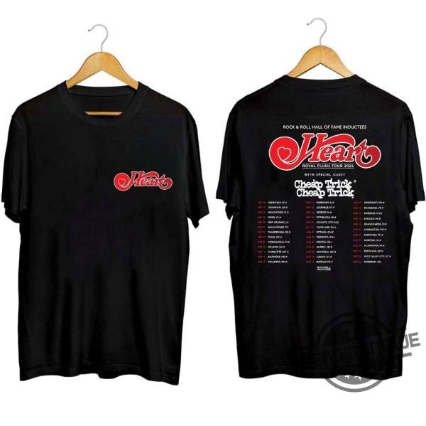 Heart 2024 Tour Shirt Heart Rock Band Royal Flush Tour Shirt Heart Band Fan Shirt Heart 2024 Concert Shirt Gift For Fan trendingnowe 1