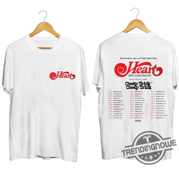 Heart 2024 Tour Shirt Heart Rock Band Royal Flush Tour Shirt Heart Band Fan Shirt Heart 2024 Concert Shirt Gift For Fan trendingnowe 2