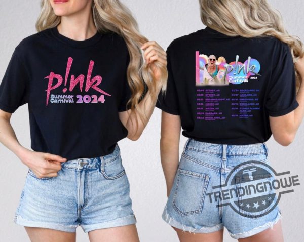 Pink Summer Carnival 2024 Shirt Trustfall Album Tee Pink Singer Tour Music Festival Shirt Concert Apparel Tour Shirt Pink Music Clothing trendingnowe 1