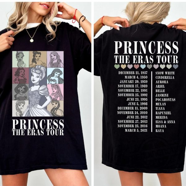 Princess The Eras Tour Shirt Princess Tour Shirt Vintage Disney Shirt Disney Princess Shirt Princess Eras Tour Shirt trendingnowe 2