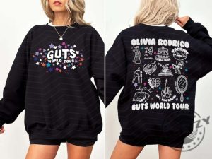 Olivia Guts Tour 2024 Shirt Olivia Rodrigo Guts Sweatshirt Olivia Track List Aesthetic Tshirt Olivia New Album Guts Hoodie Olivia Rodrigo Guts Shirt giftyzy 6