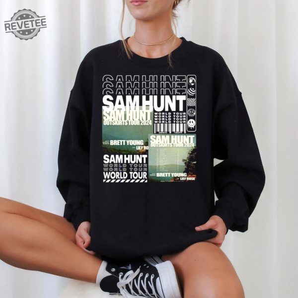 Sam Hunt Tour Merch Sam Hunt Outskirts 2024 Tour Tshirt Sam Hunt Fan Gifts Sam Hunt Fan Club Sam Hunt Tour Setlist 2024 Unique revetee 2