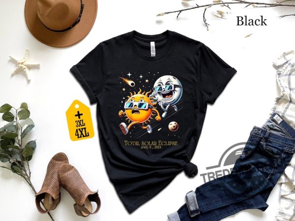 April 8Th 2024 Shirt Total Solar Eclipse 2024 Shirt Double Sided Shirt Eclipse Event 2024 Shirt Celestial Shirt Gift For Eclipse Lover trendingnowe 2