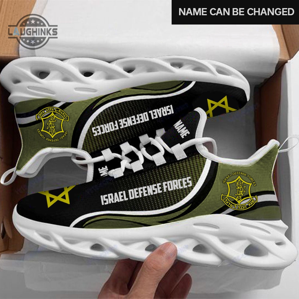 Personalized Israel Defense Forces Clunky Sneakers Idf Shoes Pro Israel Merch Custom Max Soul Style Shoes