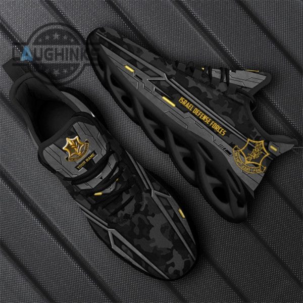 israel defense forces camo clunky sneakers support idf israel strong merchandise custom max soul style shoes laughinks 1