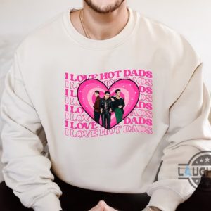 jonas brothers t shirt sweatshirt hoodie mens womens i love hot dads jonas joe five albums shirts gift for fan one night tour 2024 long short sleeve laughinks 3