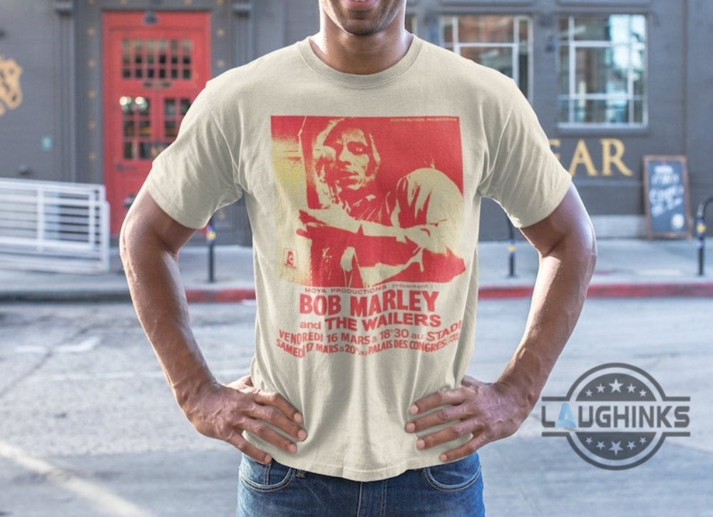 Bob Marley T Shirt Uk Us Jamaica Tshirt Sweatshirt Hoodie Mens Womens Bob Marley And The Wailers 1979 Vintage Ivory Coast Poster Tee Reggae Music Shirts