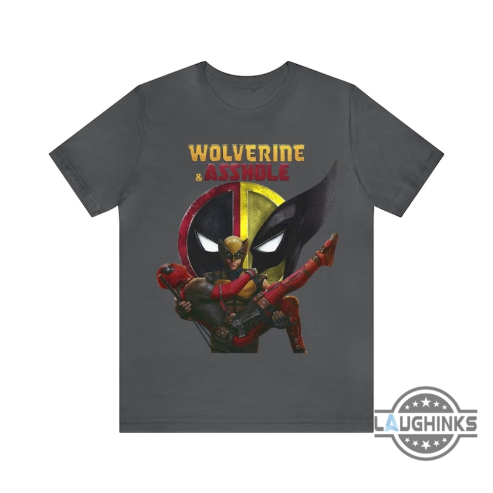 Deadpool Tshirt Sweatshirt Hoodie Deadpool And Wolverine Asshole Humor Movie Shirts Funny Marvel Ryan Reynolds Hugh Jackman Tee 2024