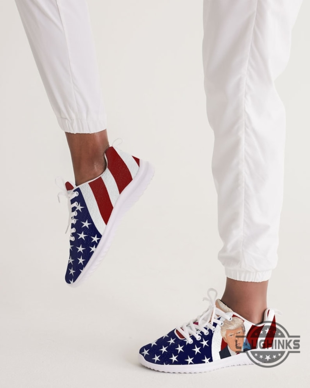 Trump Shoes For Sale President Donald Trump Sneakers Womens Mens Usa Flag Tennis Shoes American Conservative Patriotic Footwear