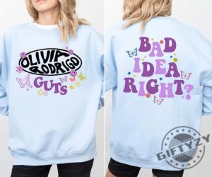 Bad Idea Right Guts World Tour Olivia Rodrigo Shirt Olivia Rodrigo Hoodie Bad Idea Right Tshirt Guts World Tour 2024 Sweatshirt Olivia Rodrigo Shirt giftyzy 4