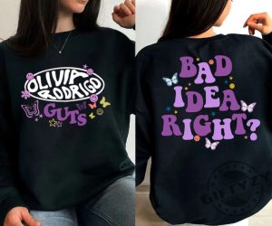 Bad Idea Right Guts World Tour Olivia Rodrigo Shirt Olivia Rodrigo Hoodie Bad Idea Right Tshirt Guts World Tour 2024 Sweatshirt Olivia Rodrigo Shirt giftyzy 5