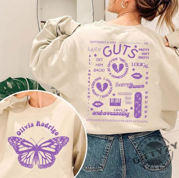 Guts Olivia Track List Shirt Olivia Rodrigo Album Guts Tshirt Vampire Hoodie Olivia Tour 2023 Guts Sweatshirt Guts Olivia Rodrigo Shirt giftyzy 1