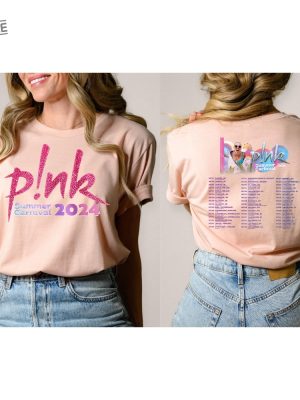 Pnk Summer Carnival 2024 Trustfall Album Tee Pink Singer Tour P Nk Merch Pink Summer Carnival 2024 Pink Trustfall Album P Nk Tour 2024 Unique revetee 5