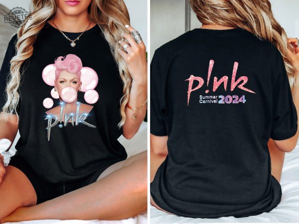 Pnk Pink Singer Summer Carnival 2024 Tour Shirt P Nk Merch Pink Summer Carnival 2024 Pink Trustfall Album P Nk Tour 2024 Unique revetee 2 1