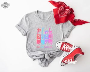 Unisex Pnk World Tour 2023 Graphic Tee P Nk Merch Pink Summer Carnival 2024 Pink Trustfall Album P Nk Tour 2024 Unique revetee 2