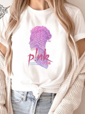 Unique Pink Concert T Shirt Personalised Summer Carnival 2024 Tour Shirt P Nk Merch Pink Summer Carnival 2024 Pink Trustfall Album P Nk Tour 2024 revetee 3