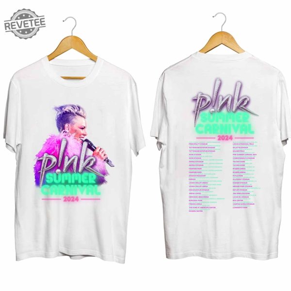 Pnk Pink Singer Summer Carnival 2024 Festival World Tour Shirt P Nk Merch Pink Summer Carnival 2024 Pink Trustfall Album P Nk Tour 2024 revetee 1