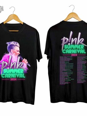 Pnk Pink Singer Summer Carnival 2024 Festival World Tour Shirt P Nk Merch Pink Summer Carnival 2024 Pink Trustfall Album P Nk Tour 2024 revetee 2