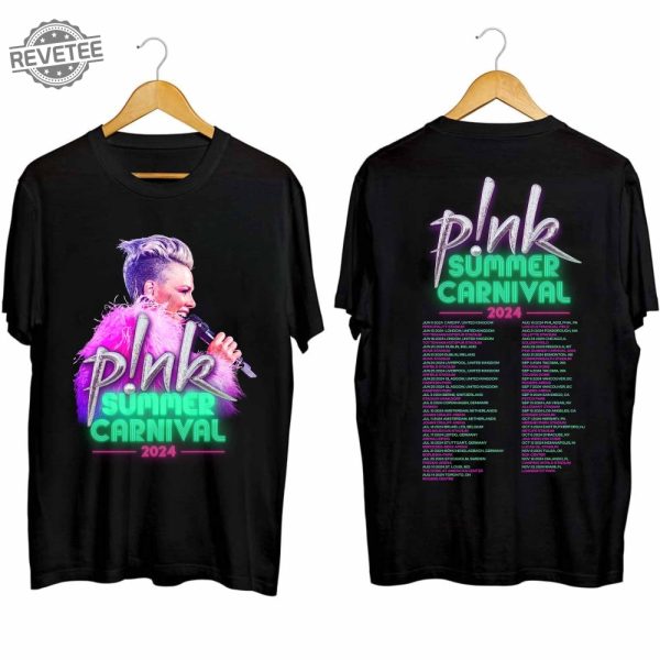 Pnk Pink Singer Summer Carnival 2024 Festival World Tour Shirt P Nk Merch Pink Summer Carnival 2024 Pink Trustfall Album P Nk Tour 2024 revetee 2