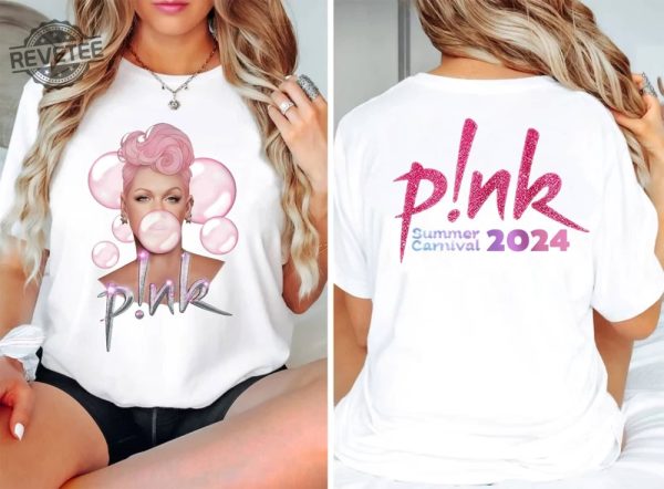 Pnk Pink Singer Summer Carnival 2024 Tour Shirt P Nk Merch Pink Summer Carnival 2024 Pink Trustfall Album P Nk Tour 2024 Unique revetee 2 3