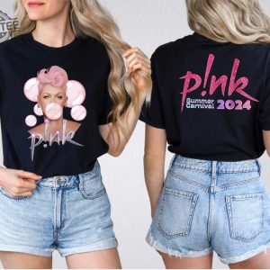 Pnk Pink Singer Summer Carnival 2024 Tour Shirt P Nk Merch Pink Summer Carnival 2024 Pink Trustfall Album P Nk Tour 2024 Unique revetee 3 2