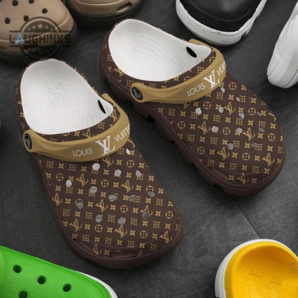 lv crocs special gift for crocs lovers hot sale 2023 vu01974 funny famous footwear slippers laughinks 1