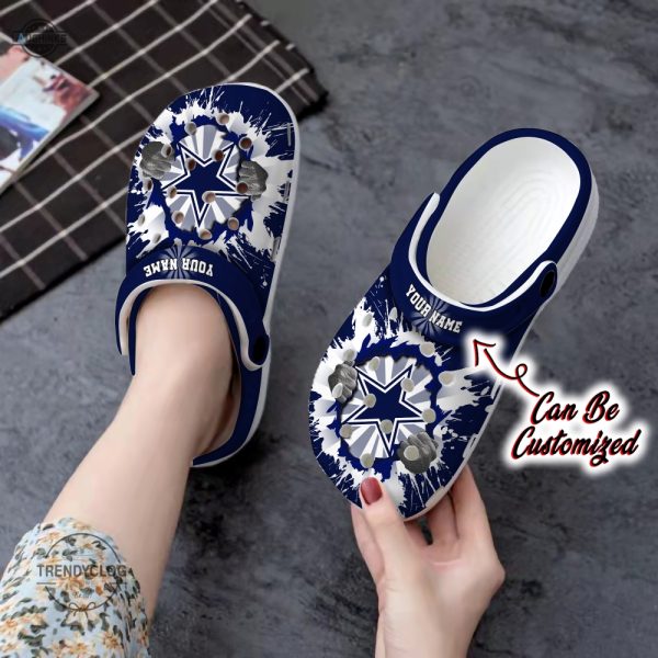 football crocs personalized d.cowboys hands ripping light clog shoes funny famous footwear slippers laughinks 1 1