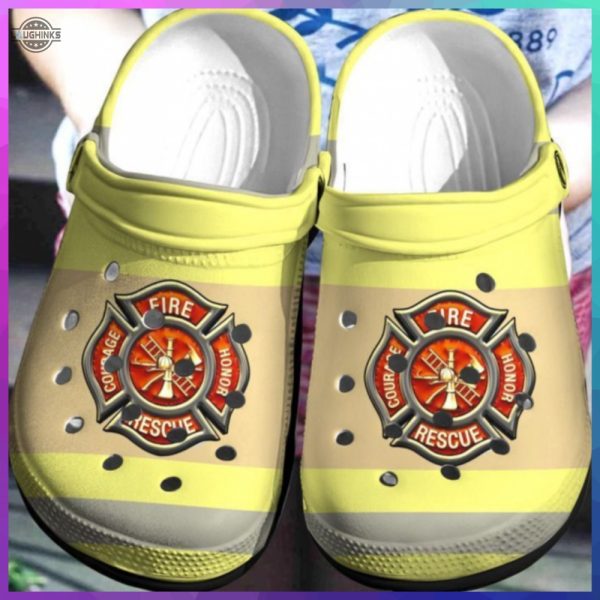 firefighter crocs crocband clog funny famous footwear slippers