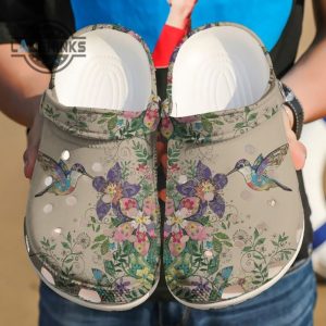 hummingbird quilting crocsy shoes funny famous footwear slippers