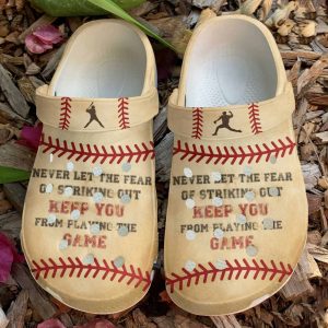 keep you game shoes crocs for batter funny baseball shoes crocbland clog for men women funny famous footwear slippers laughinks 1