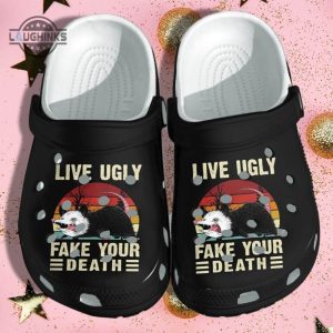 opossum funny live ugly shoes crocs opossum vintage crocs shoes gifts for son men funny famous footwear slippers laughinks 1