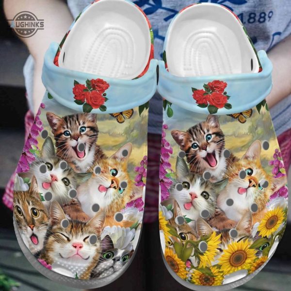 cat personalized clog custom crocs comfortablefashion style comfortable for women men kid print 3d funny cats funny famous footwear slippers laughinks 1