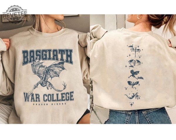 Fourth Wing Sweatshirt Basgiath War College Shirt Basgiath War College Gift Fourth Wing Shirt Bookish Dragon Rider Shirt revetee 2