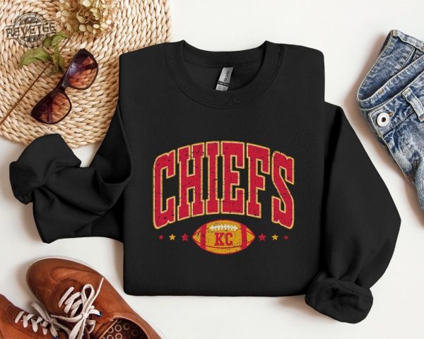 Fall Sweatshirt Football Season Crewneck Shirt Kc Chiefs Crewneck Sweatshirt Chiefs Kingdom Shirt Kansas City Crewneck Sweatshirt revetee 1