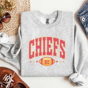 Fall Sweatshirt Football Season Crewneck Shirt Kc Chiefs Crewneck Sweatshirt Chiefs Kingdom Shirt Kansas City Crewneck Sweatshirt revetee 3