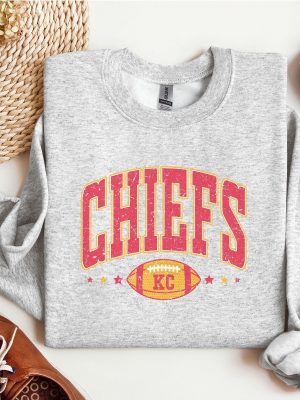 Fall Sweatshirt Football Season Crewneck Shirt Kc Chiefs Crewneck Sweatshirt Chiefs Kingdom Shirt Kansas City Crewneck Sweatshirt revetee 3