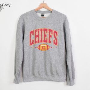 Fall Sweatshirt Football Season Crewneck Shirt Kc Chiefs Crewneck Sweatshirt Chiefs Kingdom Shirt Kansas City Crewneck Sweatshirt revetee 4