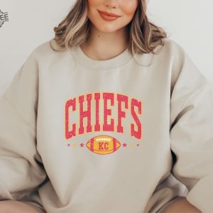 Fall Sweatshirt Football Season Crewneck Shirt Kc Chiefs Crewneck Sweatshirt Chiefs Kingdom Shirt Kansas City Crewneck Sweatshirt revetee 5