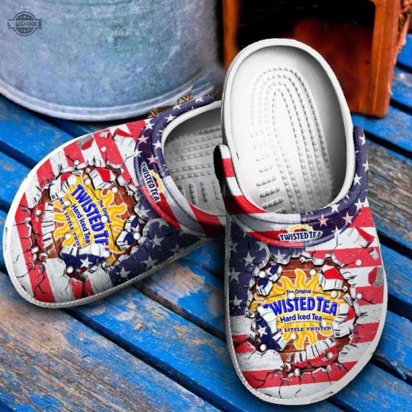 twisted tea crocs clog shoes funny famous footwear slippers