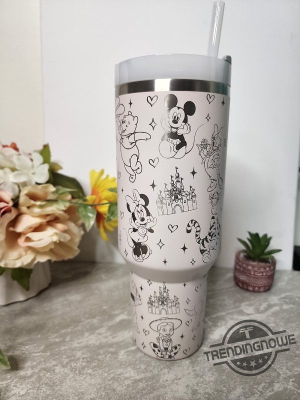 Disney Character Stanley Cup 40 Oz Tumbler Disney Stanley Tumbler Gift For Lovers trendingnowe 2