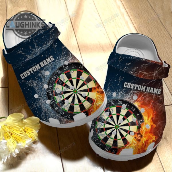 personalized darts board crocs tv213050 funny famous footwear slippers