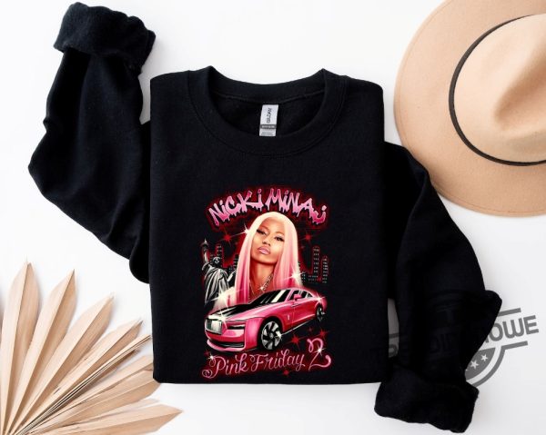 Nicki Minaj Shirt Nicki Minaj Tour Shirt Nicki Minaj Merch Pink Friday 2 Airbrush Nicki Minaj Shirt Nicki Minaj Crewneck Sweatshirt trendingnowe 2