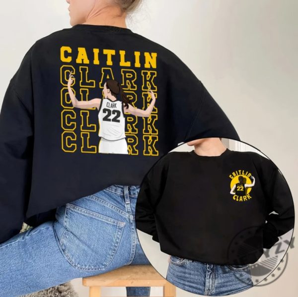 Caitlin Clark Shirt Clark And Clark Sweatshirt From The Logo 22 Caitlin Clark Tshirt American Clark 22 Basketball Hoodie You Break It You Own It Shirt giftyzy 1