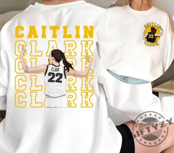 Caitlin Clark Shirt Clark And Clark Sweatshirt From The Logo 22 Caitlin Clark Tshirt American Clark 22 Basketball Hoodie You Break It You Own It Shirt giftyzy 2