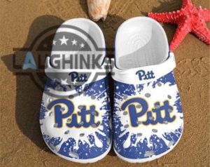 pitt panthers crocband clog clog comfortable for mens and womens classic clog water shoes pitt panthers crocs funny famous footwear slippers laughinks 1